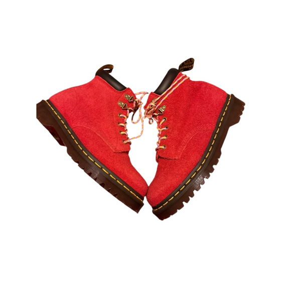 Dr. Martens Shoes - Dr. Martens Red 939 long napped suede Size 8